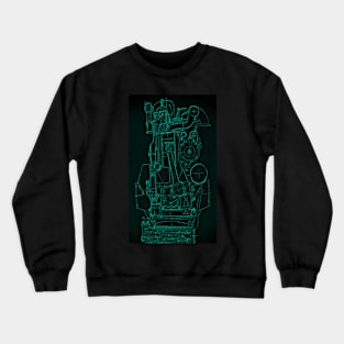 vintage car engine Crewneck Sweatshirt